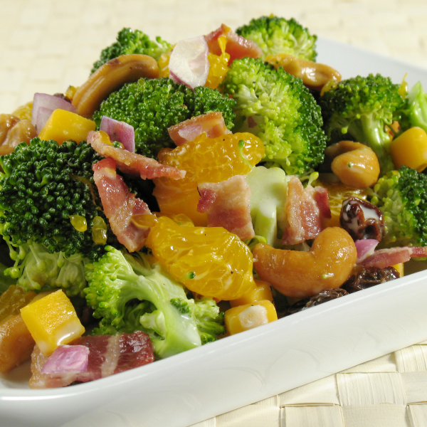 Broccoli Salad With Mandarin Oranges And Bacon Crop